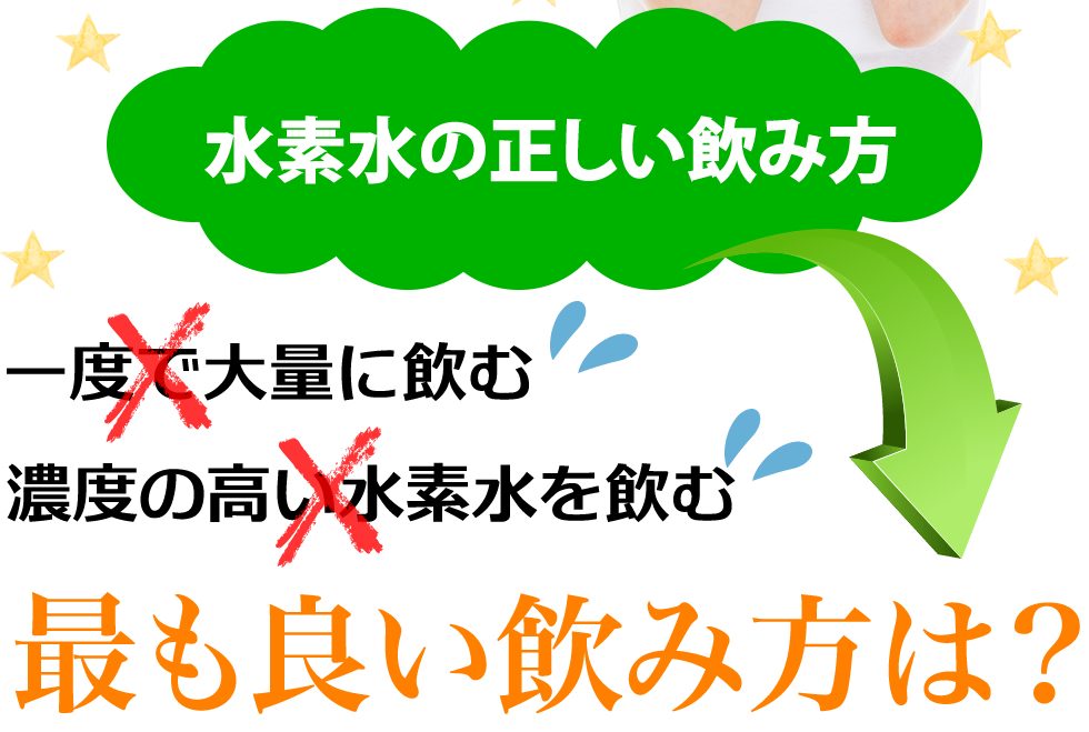 水素水の正しい飲み方